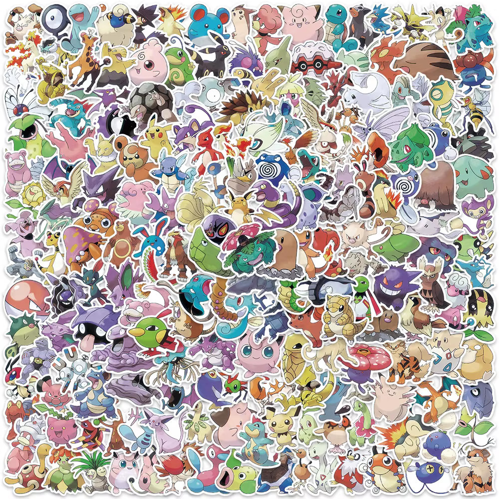 Pokemon Stickers 900 Pack Masterball Bundle Bulk Lot 3x 300 Packs USPS Ground