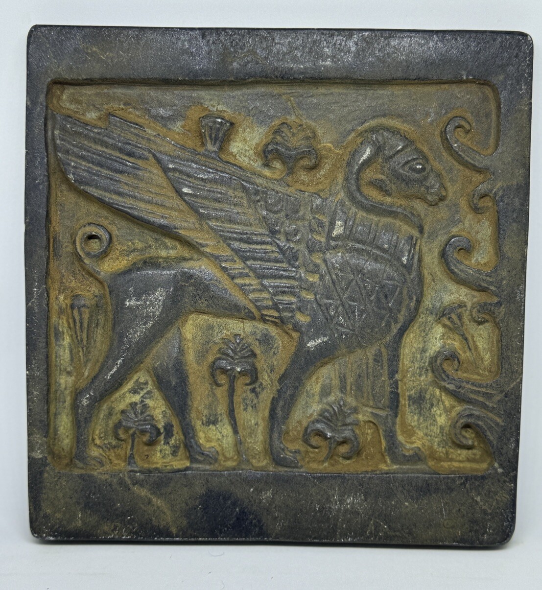 A unique Ancient Stone Tablet with Intricate Animal