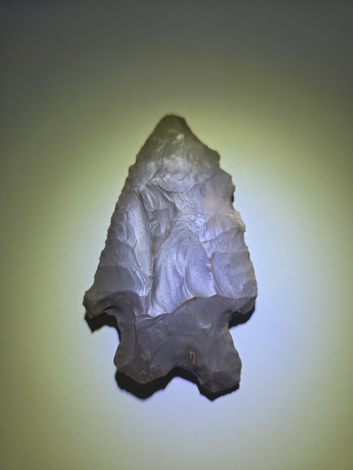 LOST LAKE KENTUCKY CORNER NOTCH AUTHENTIC INDIAN ARROWHEAD COLLECTIBLE RELIC LOST LAKE KENTUCKY CORNER NOTCH AUTHENTIC INDIAN ARROWHEAD COLLECTIBLE RELIC
