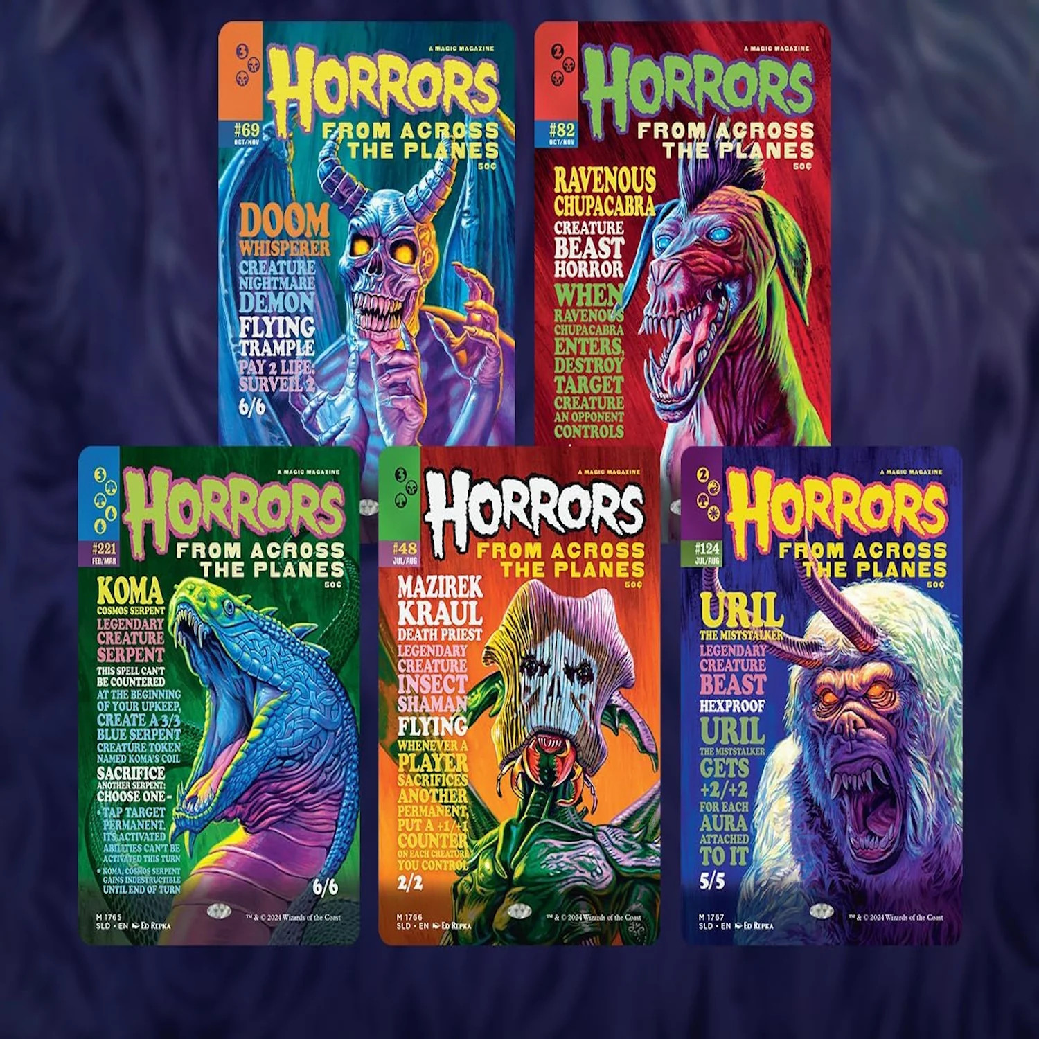 Magic: The Gathering TCG: Secret Lair Monstrous Magazines - Rainbow Foil Edition