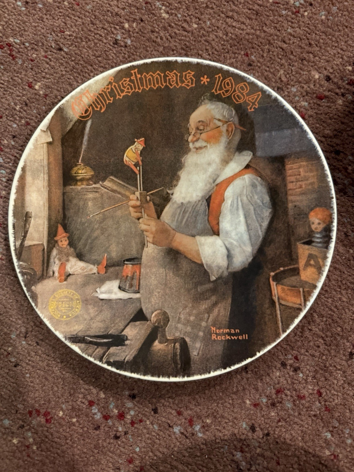 Norman Rockwell Christmas Collectors Plates 1984-1993 1996-1999 (14 total)