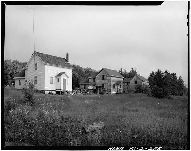 Photo:Hancock Michigan Quincy Mining Company Houses at Stamp Mill 1978