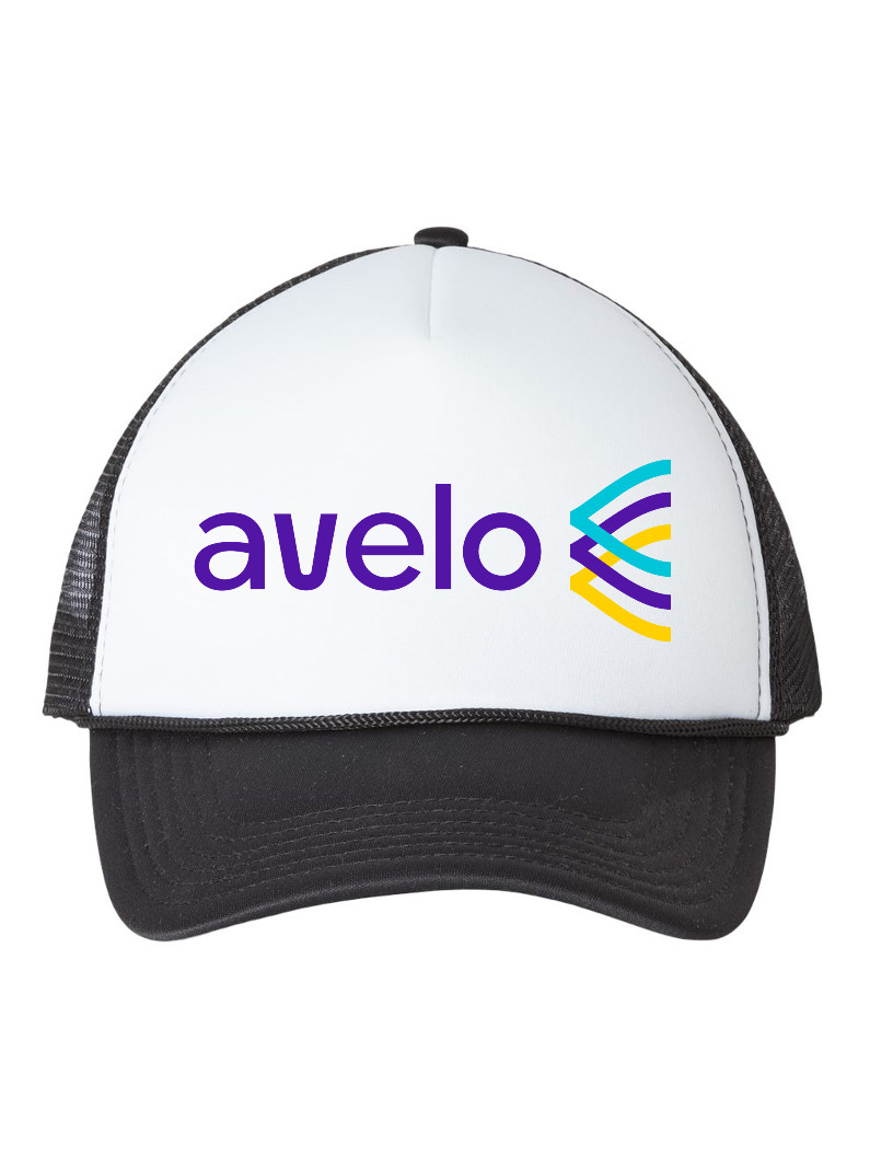 Avelo Airlines Logo US American Travel Souvenir Retro Vintage Trucker Hat Cap