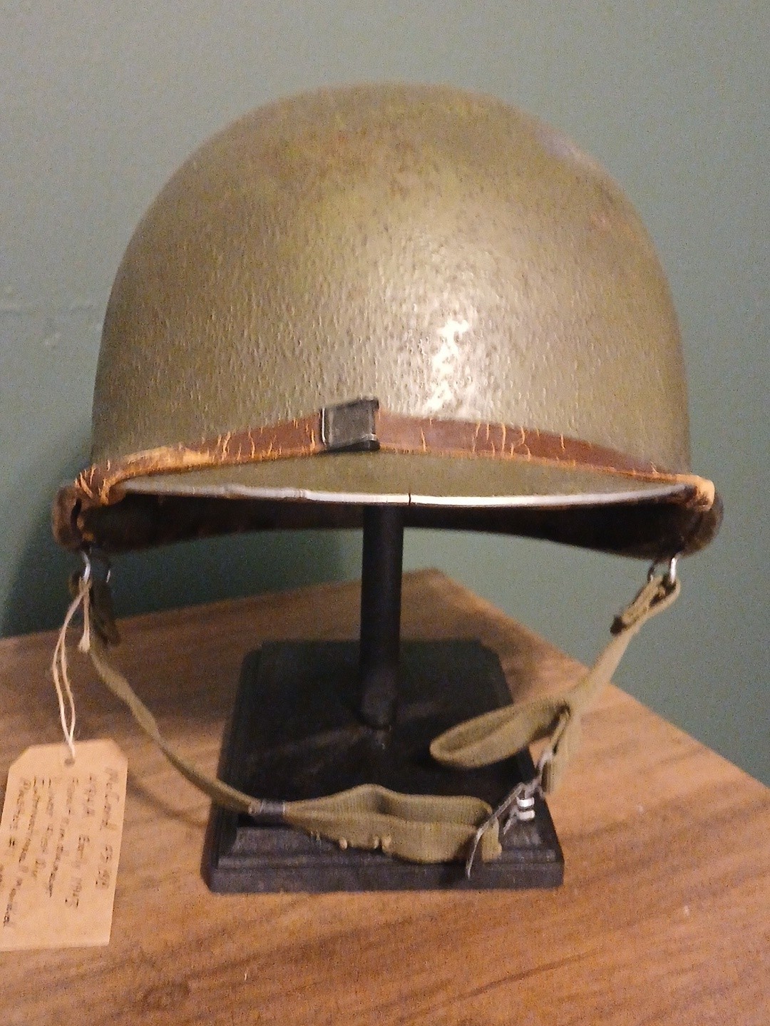 Early WW2 McCord FS/SB with Liner And Leather Chinstrap Original 41st Jungleers 