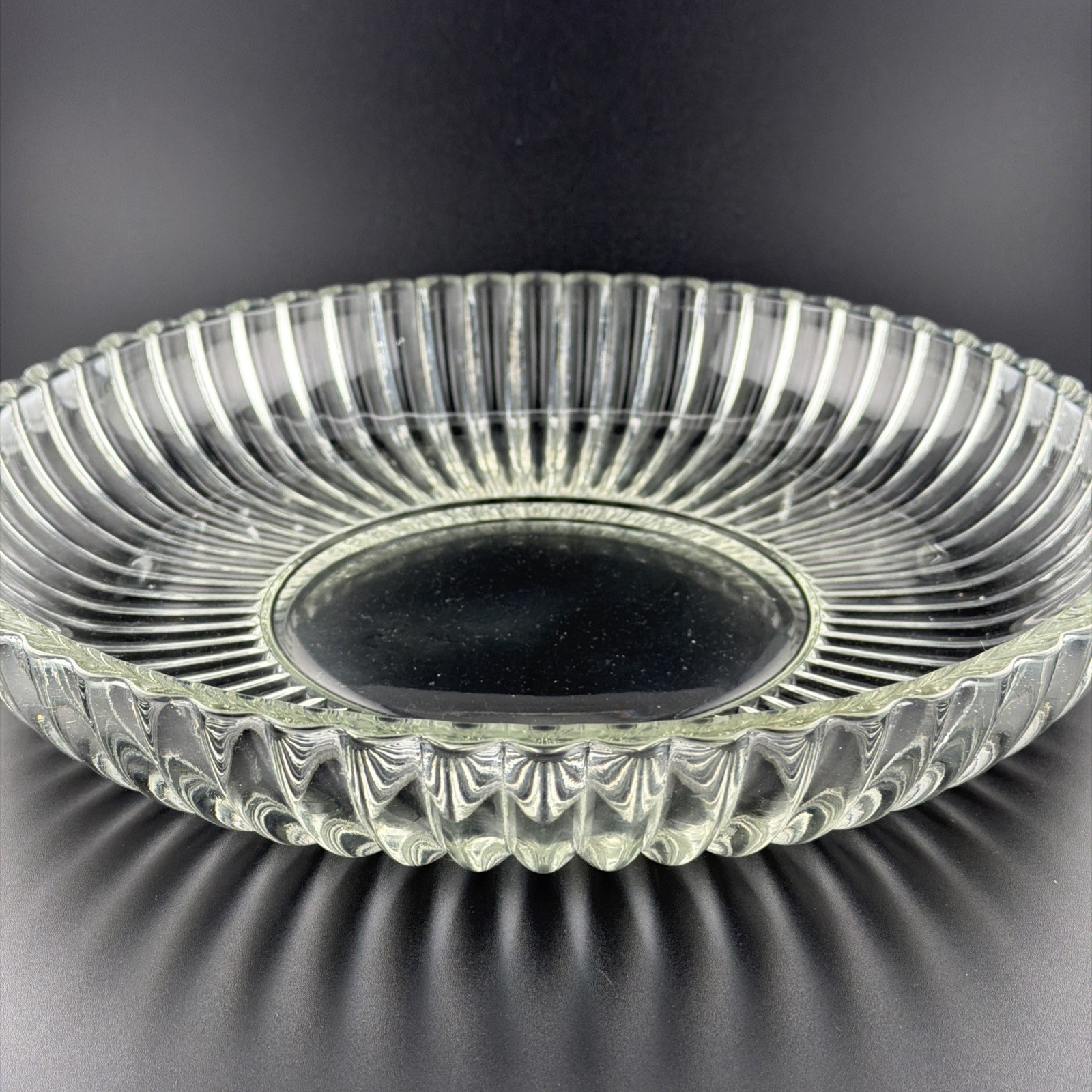 Vintage Clear Pressed Glass 12\
