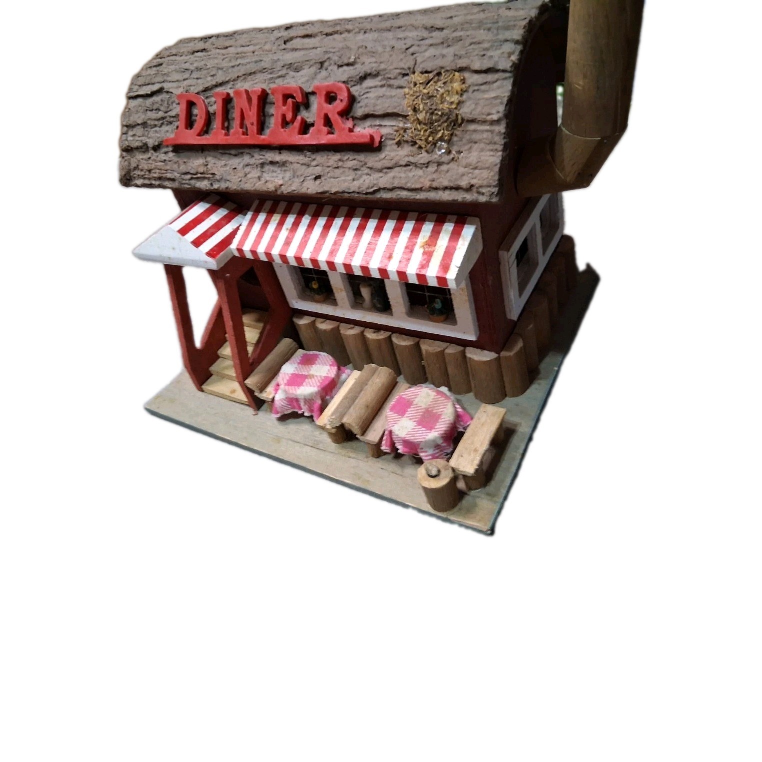 Vintage Decorative Birdhouse Small Town Diner