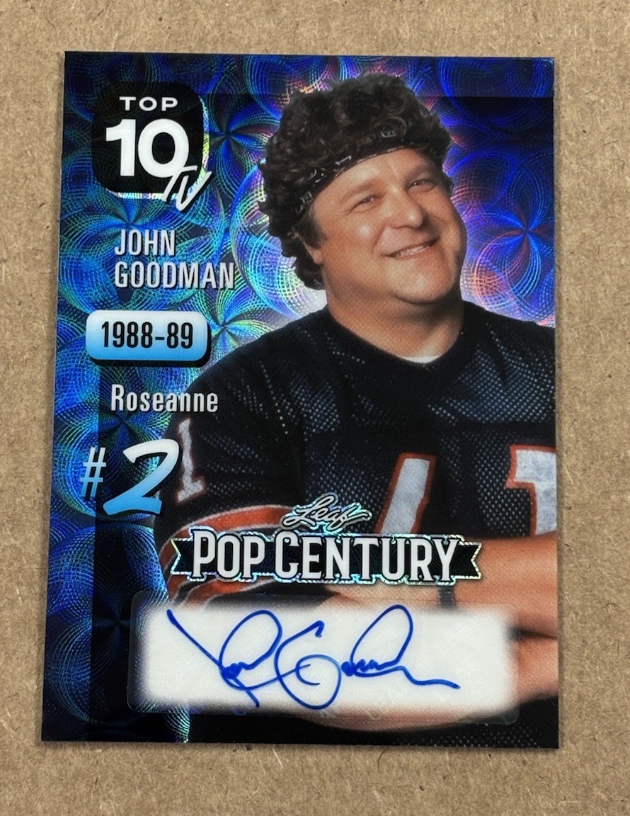 John Goodman Auto 1/1 Top 10 TV Roseanne - 2026 Leaf Pop Century