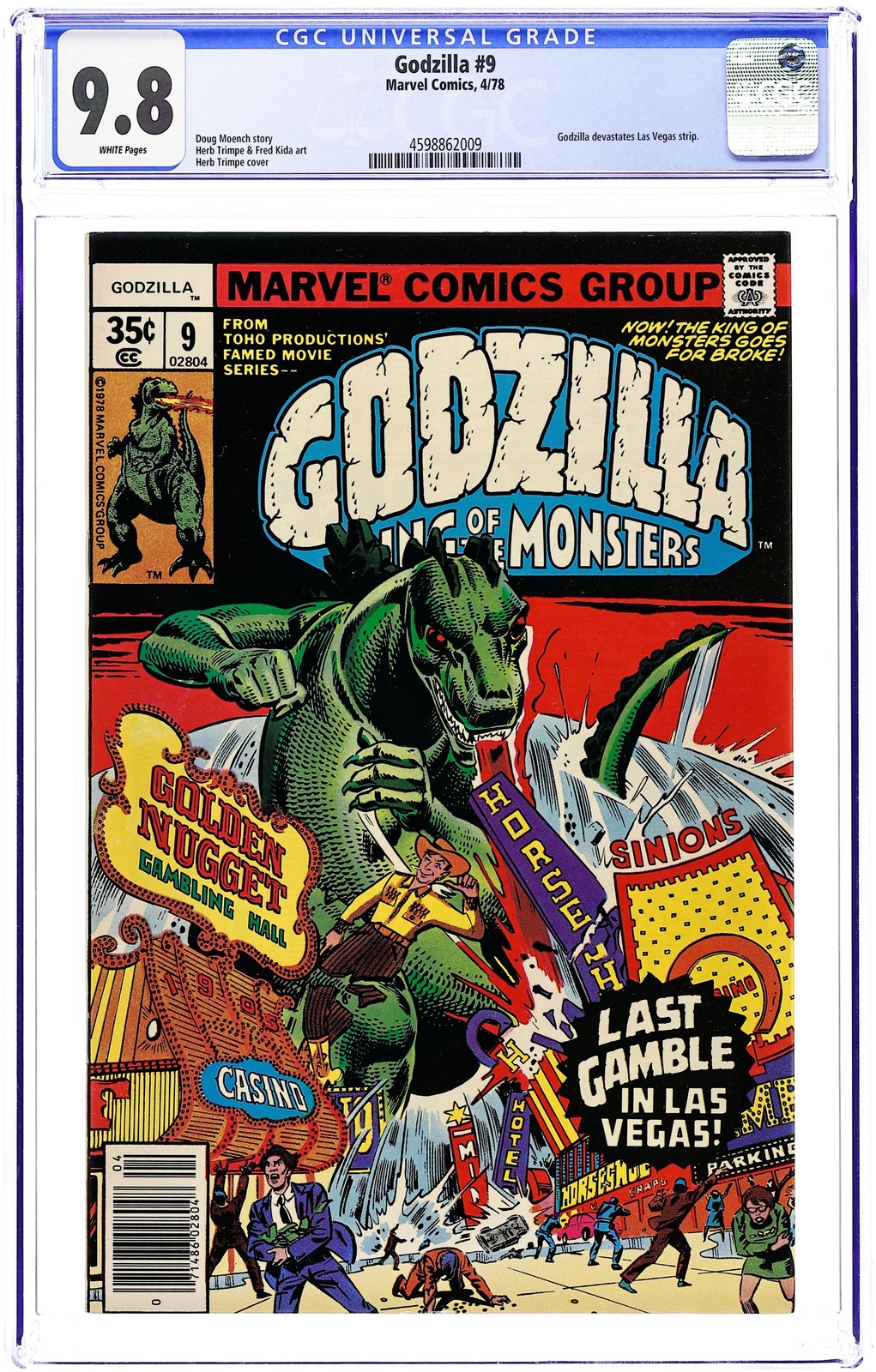Godzilla #9 CGC 9.8 1978 4598862009