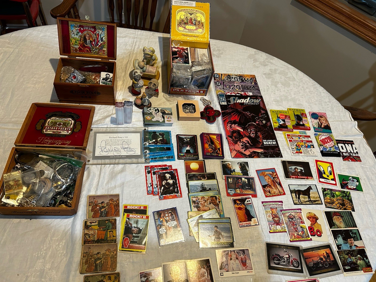 Junk Drawer Clean Out: Trading Cards Jewelry, Knives, Lighters Etc.