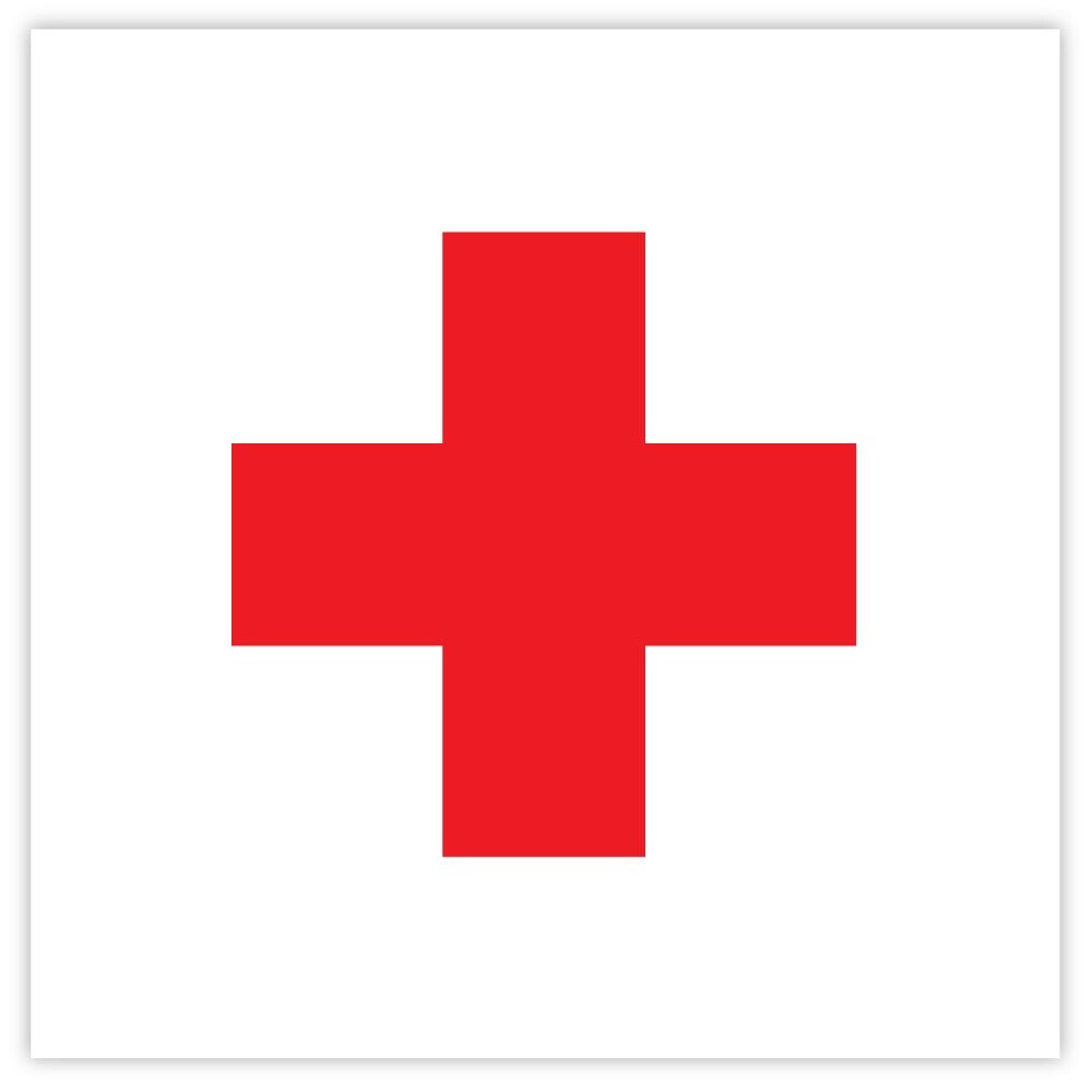 Red Cross sticker decal 4
