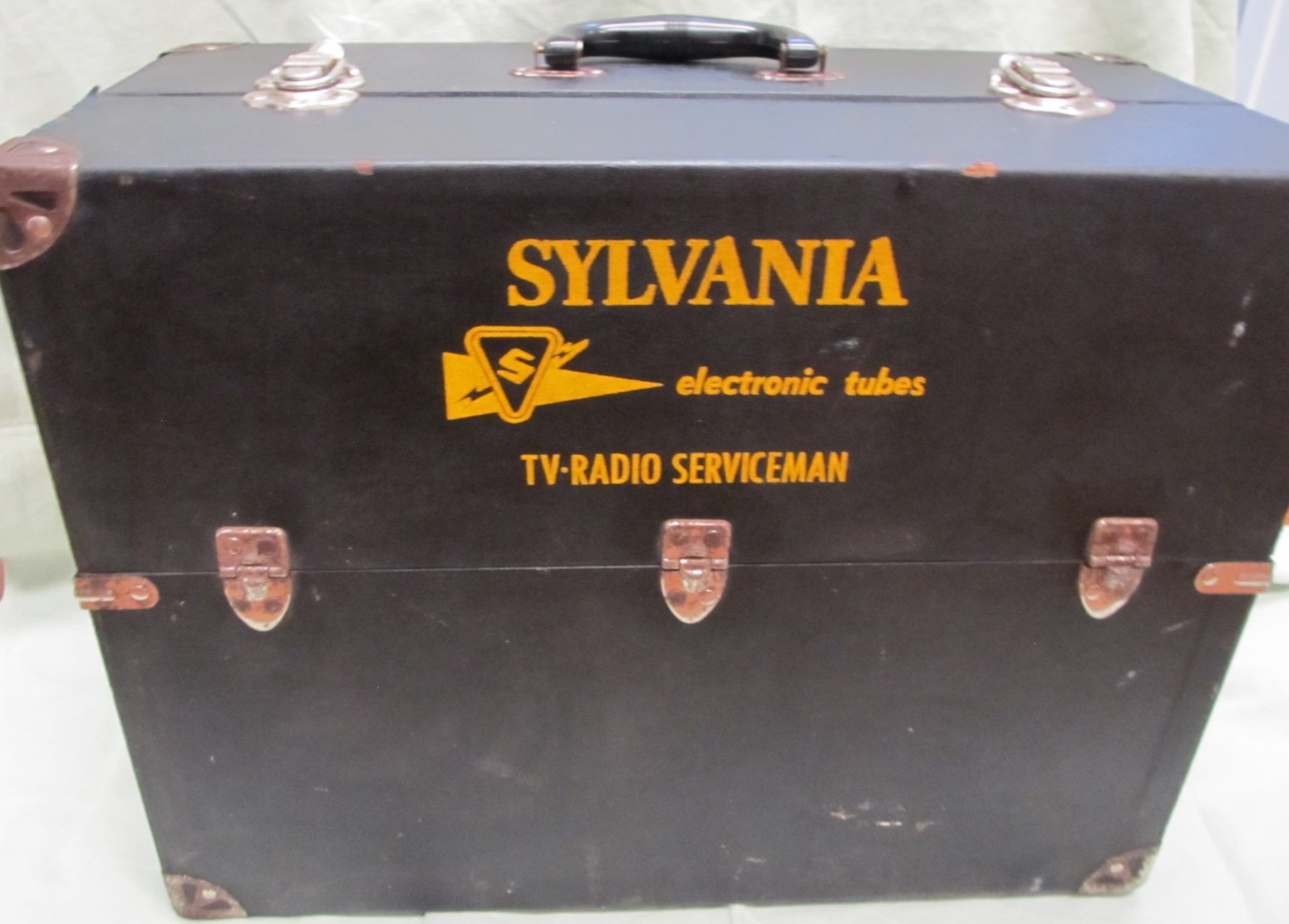 Vintage 1940's XX-Large Sylvania Electronic Tubes TV-Radio Serviceman toolbox
