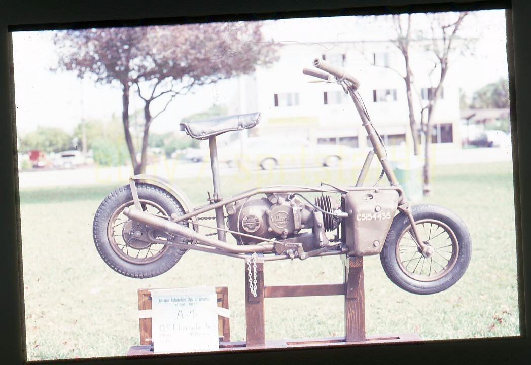 1940 Excelsior Villiers Wellbike - 1978 Auto Show - Vintage 35mm Car Slide