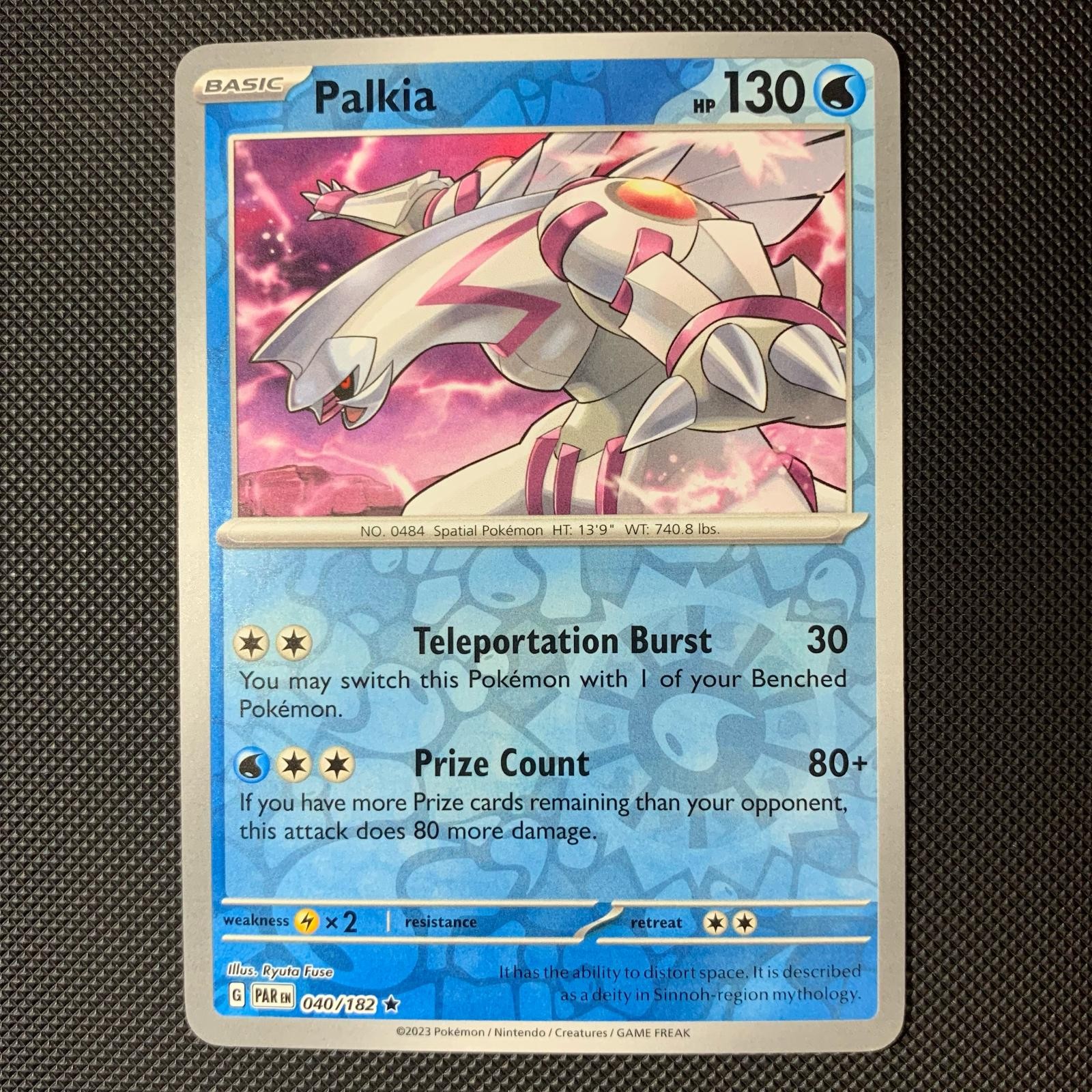 Palkia 040/182 Rare Paradox Rift Pokemon Reverse Holo Near Mint