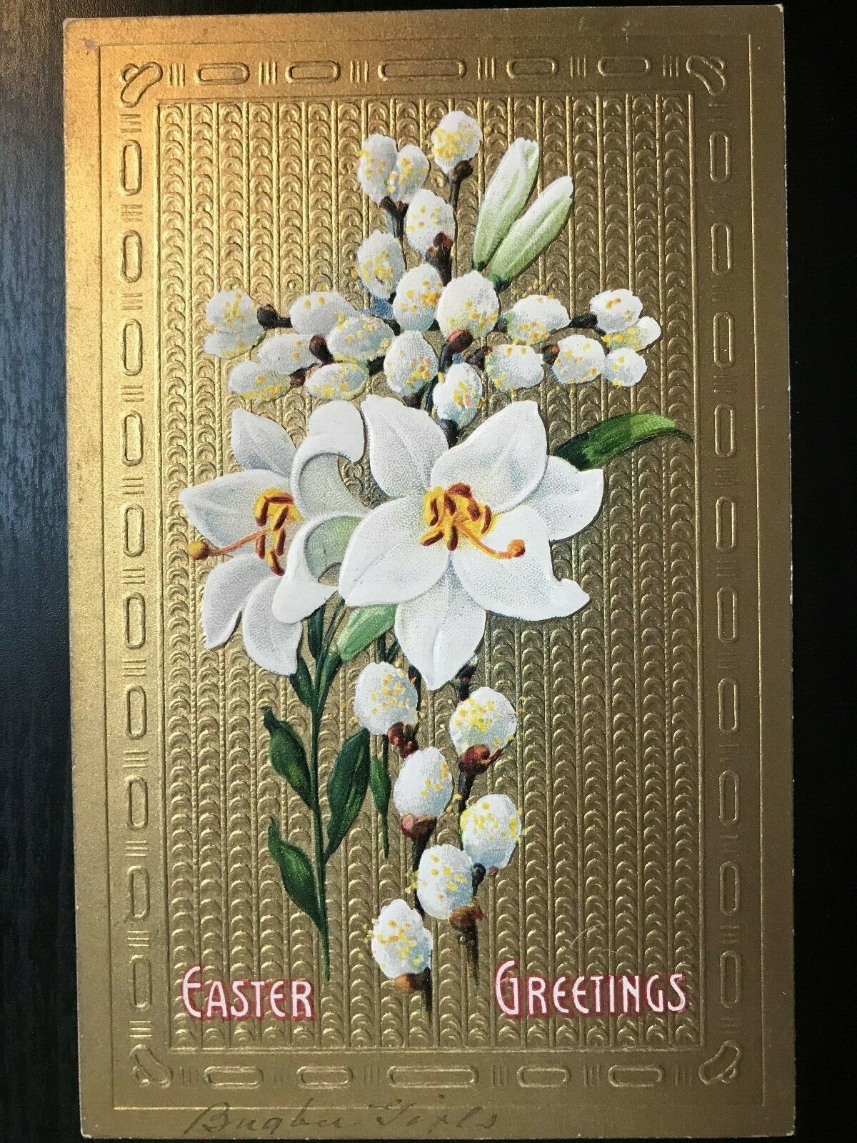 Vintage Postcard 1911 Easter Greetings