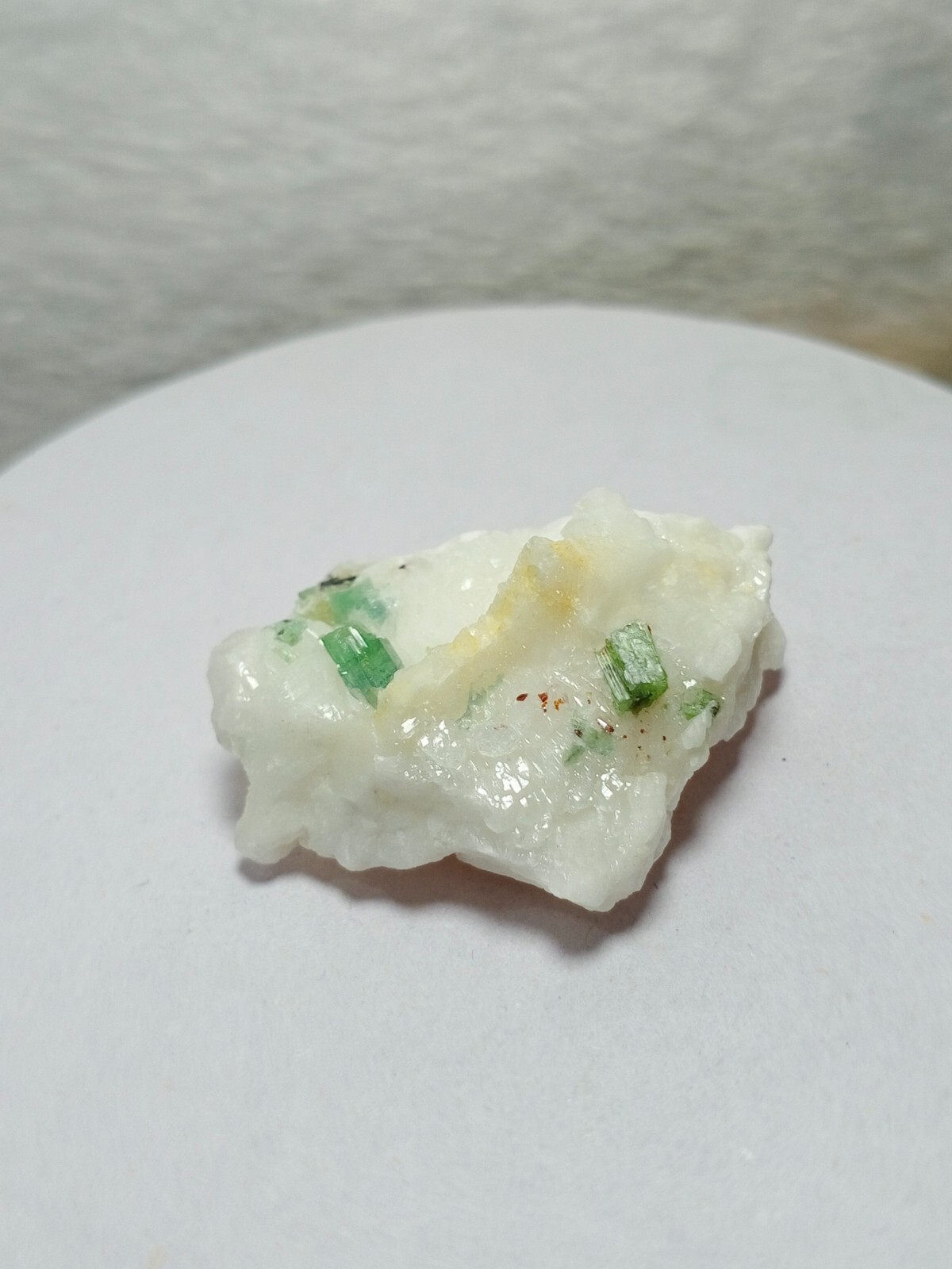 55.90 Ct Fantastic Terminated Green Tourmaline Mineral Specimen From Pakistan