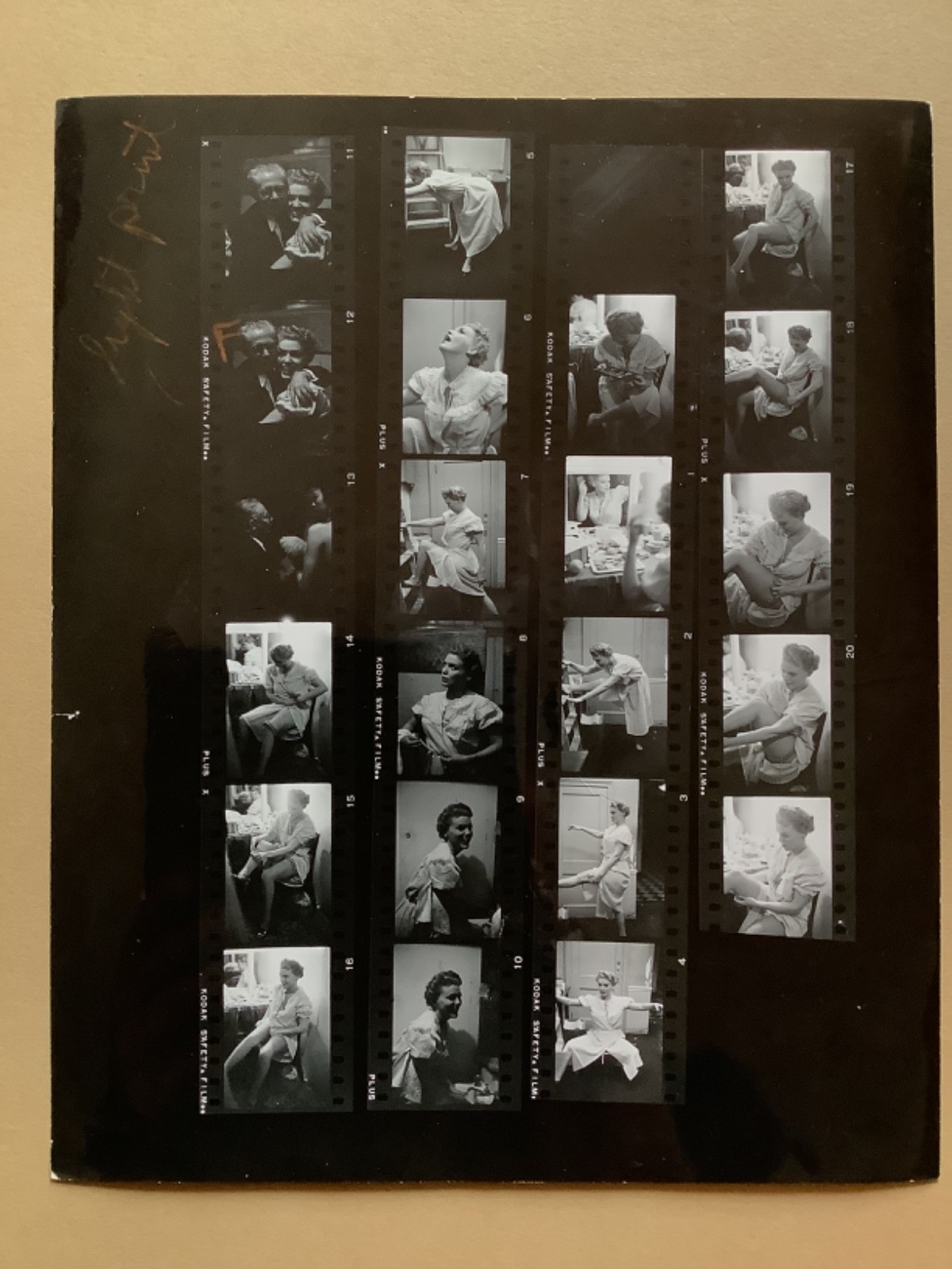 JANE MORGAN Singer Actress photo 1955 Latin Quarter NYC backstage contact sheet