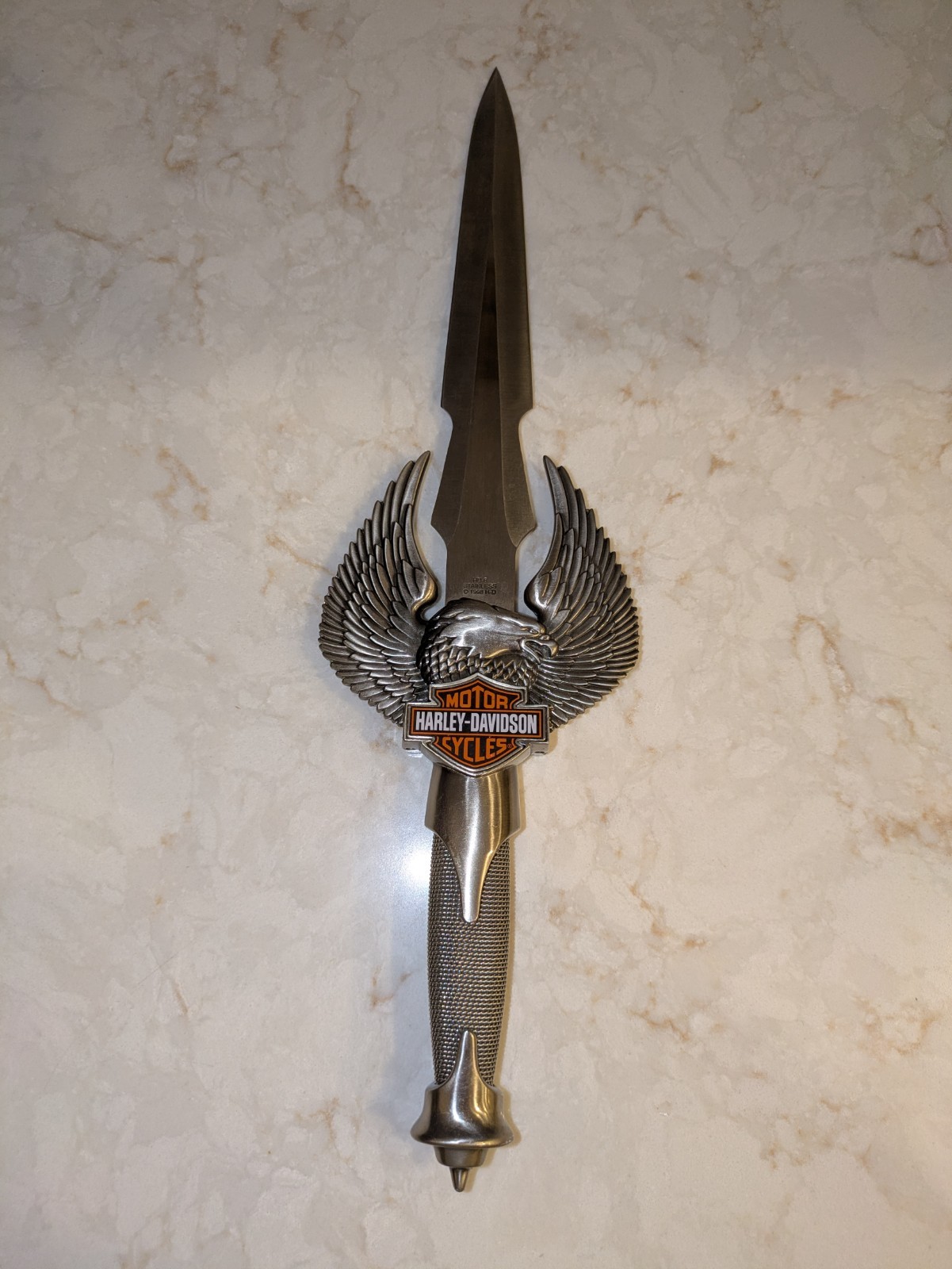 Harley Davidson 1998 HD-6 Stainless Steel Eagle Dagger/Short Sword (17