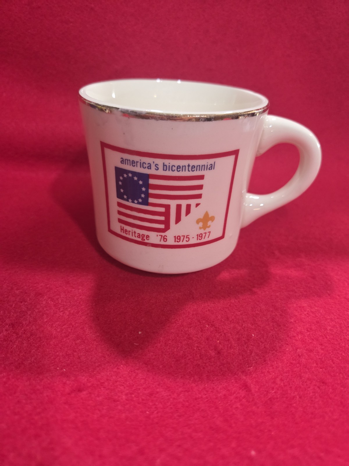 Vintage 1975-1977 Collector's Boy Scouts Mug-America's Bicentennial Heritage '76