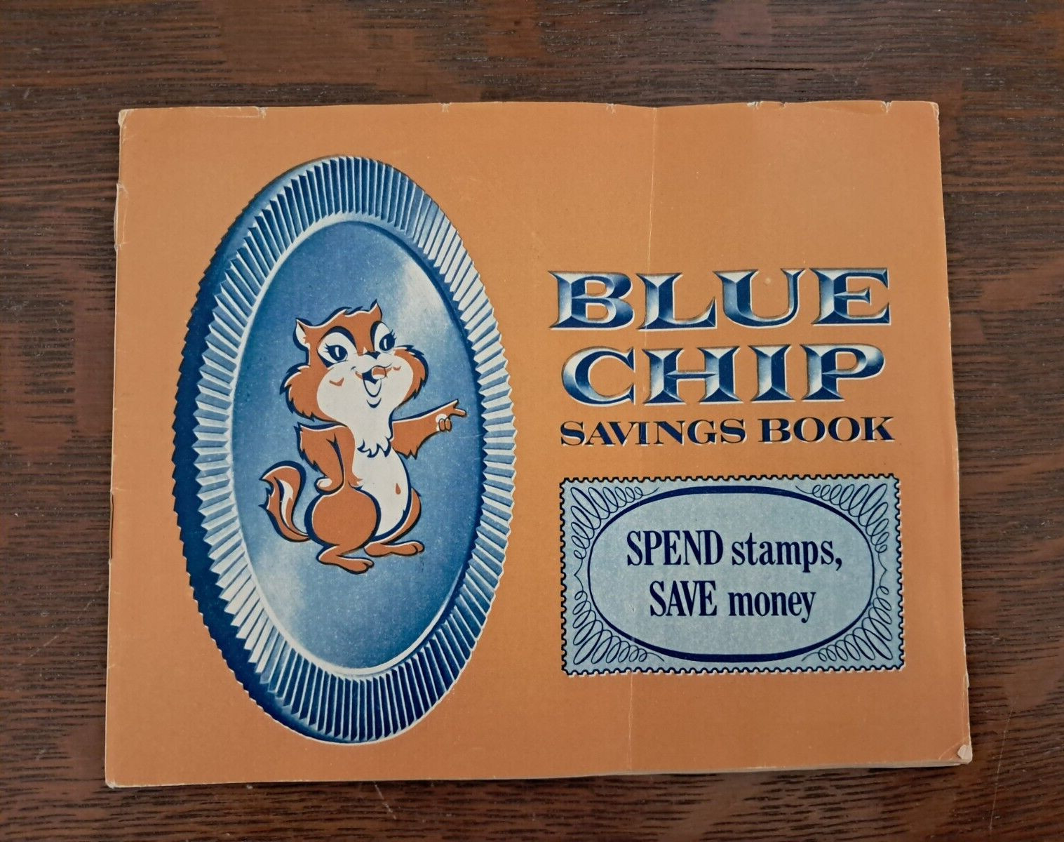 Vtg Blue Chip Stamp Lg Book with 10-Pt Stamps Only, Complete - Like Green Stamps