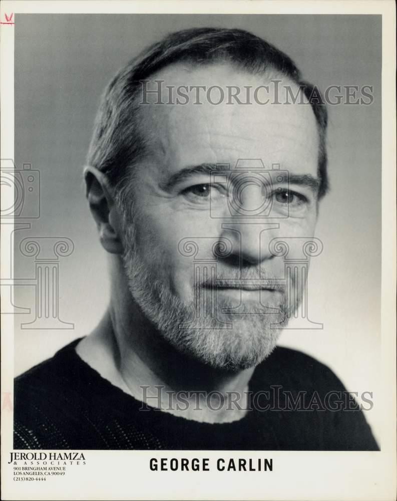 1987 Press Photo Actor George Carlin - lrp82878