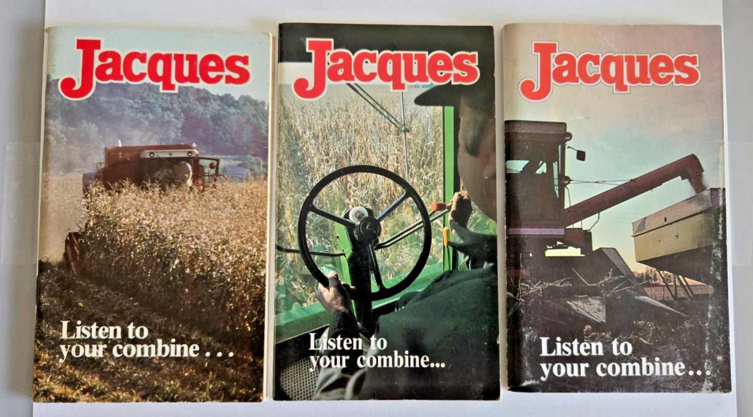 1977,1978 & 1979 Jacques Seed Corn Advertising Yield Notebooks