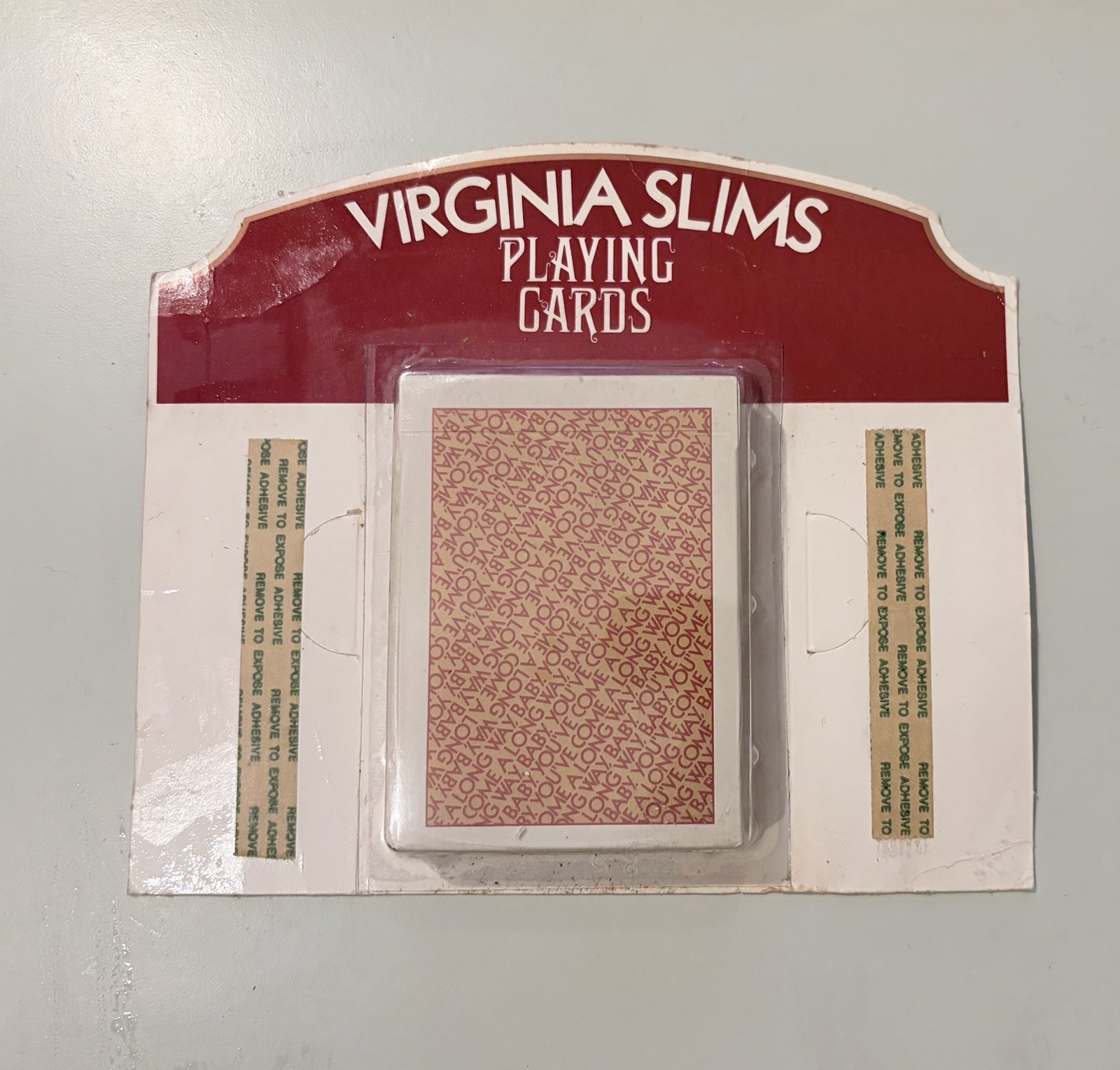 Virginia Slims Advertising Playing Cards 1985 Orange Pattern (unopened) Sealed