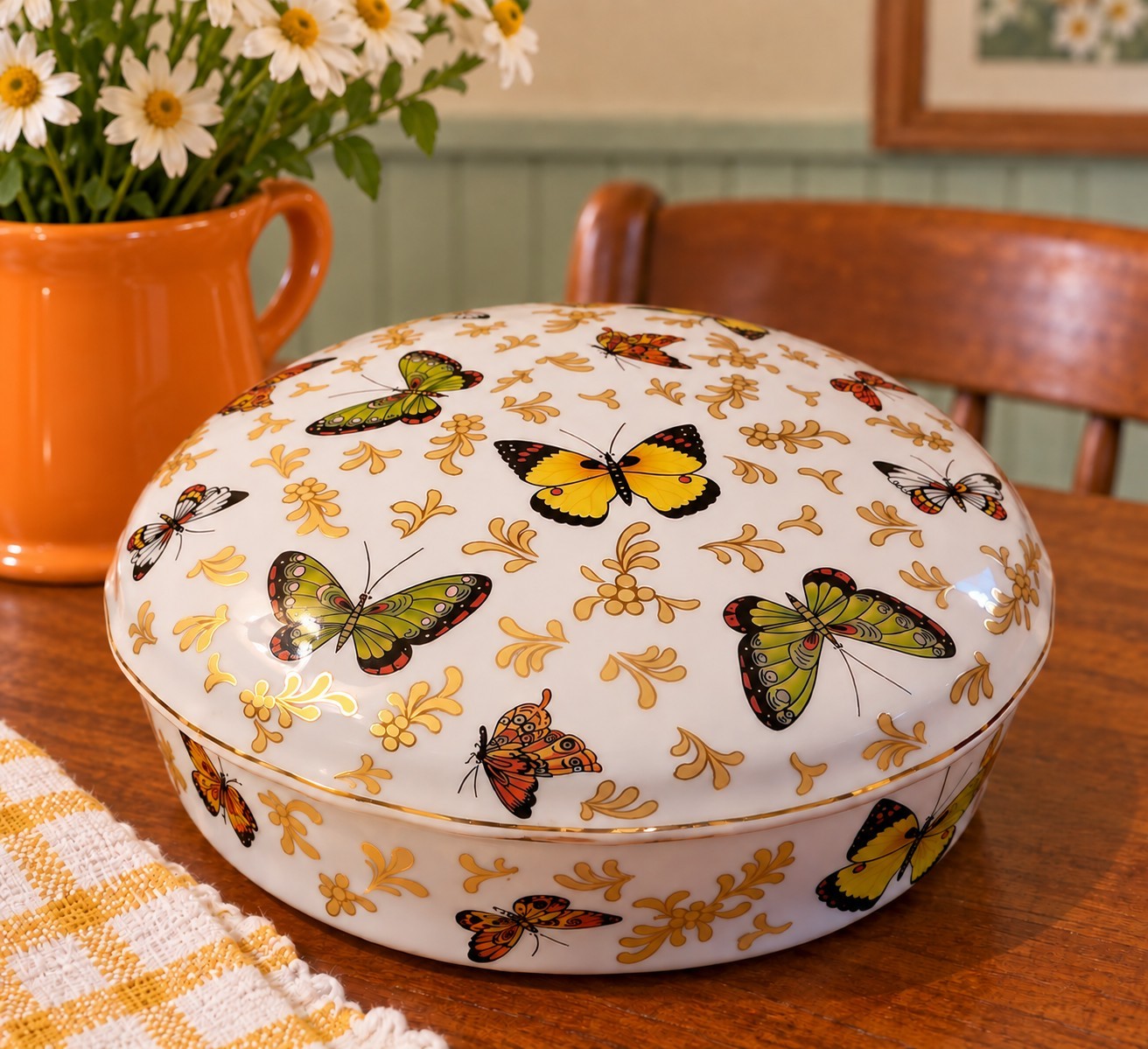 Butterfly Collection Container ~ Formalities by Baum Bros Porcelain Trinkets