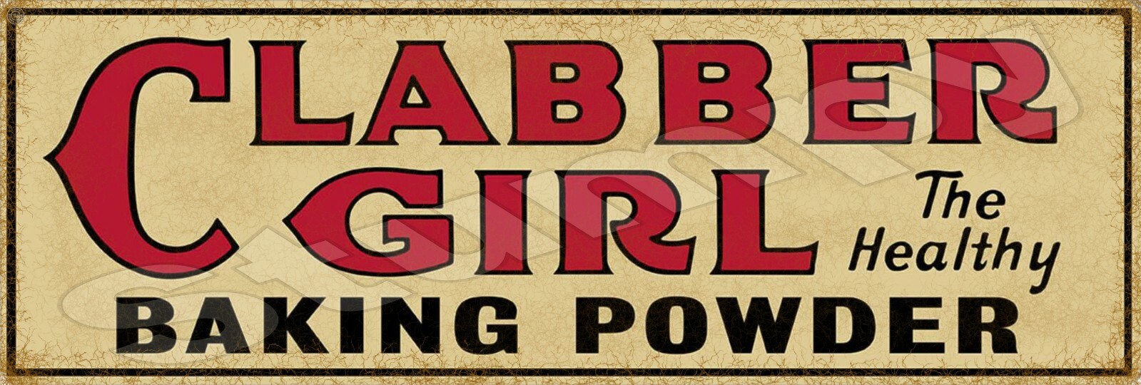 Clabber Girl Baking Powder Metal Sign 6\