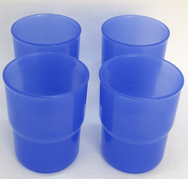 NOS Tupperware 3090K-7 8oz Stackable Tumblers. Set of 4
