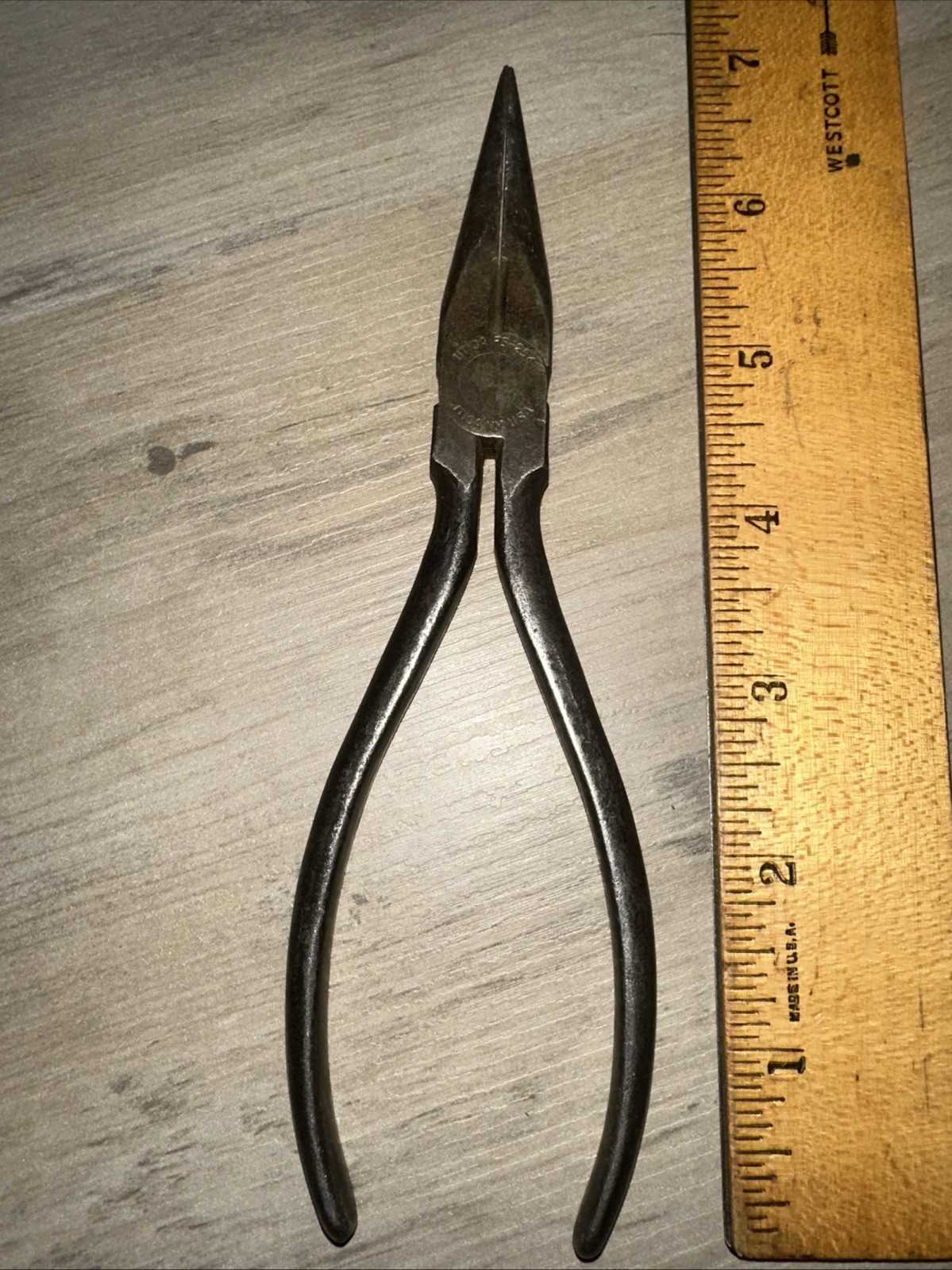 VINTAGE Utica Needle Nose/ Wire Cutter Pliers #FS-254 Lubring