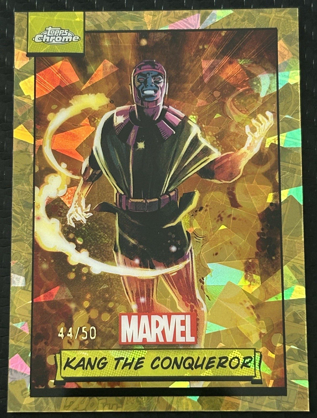 2024 Topps Chrome Marvel Kang the Conqueror #086 Serial #44/50 Gold
