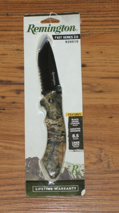 Remington F.A.S.T. Series 2.0 Mossy Oak Break-Up Camo Folding Knife - New