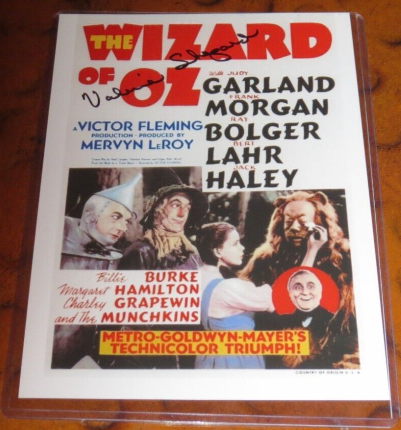 Valerie Lee Shepard signed autographed photo Wizard of Oz Child Munchkin