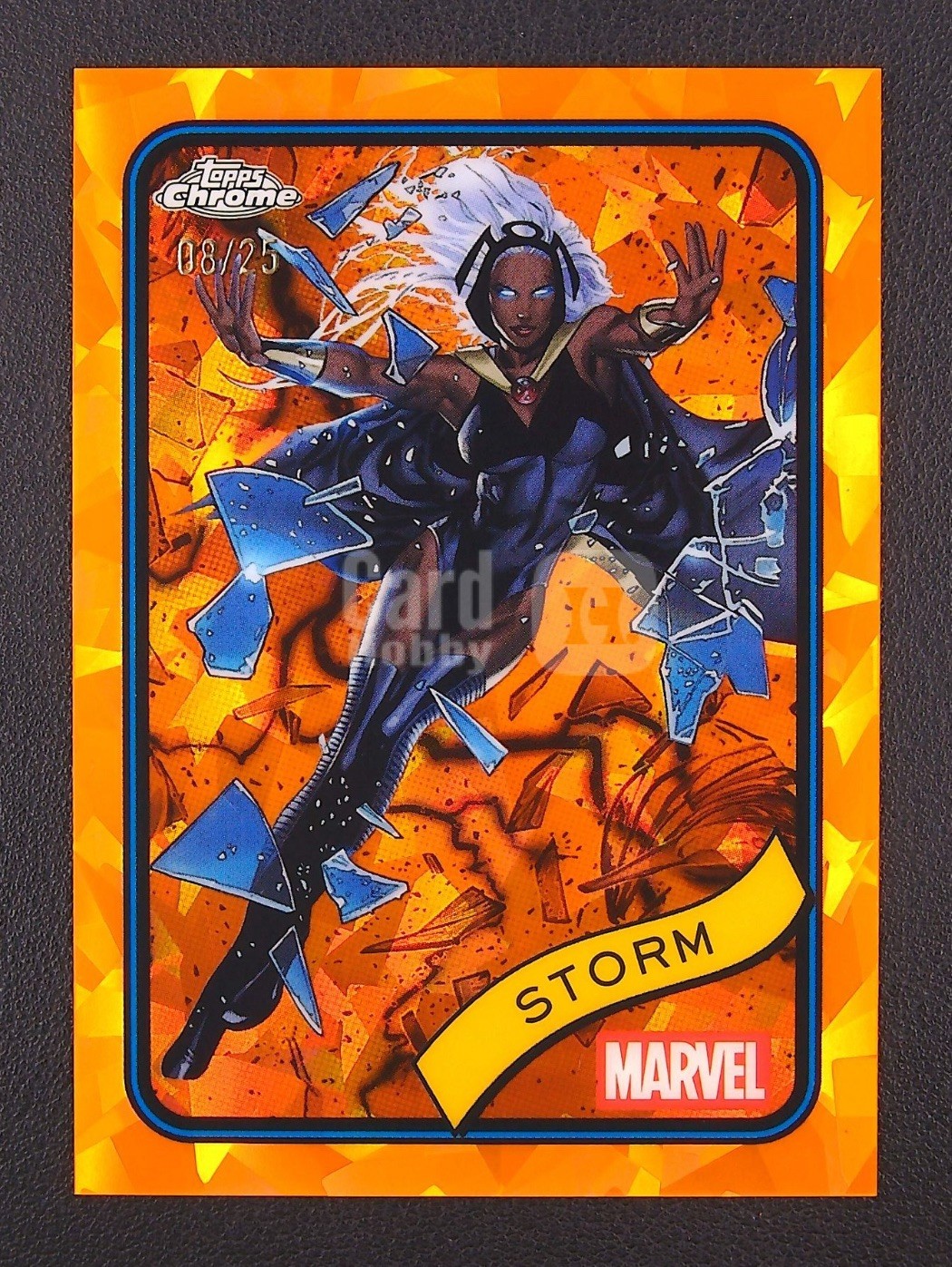 2025 Topps Marvel Chrome Sapphire Edition STORM /25 Orange Refractor #95 X-Men