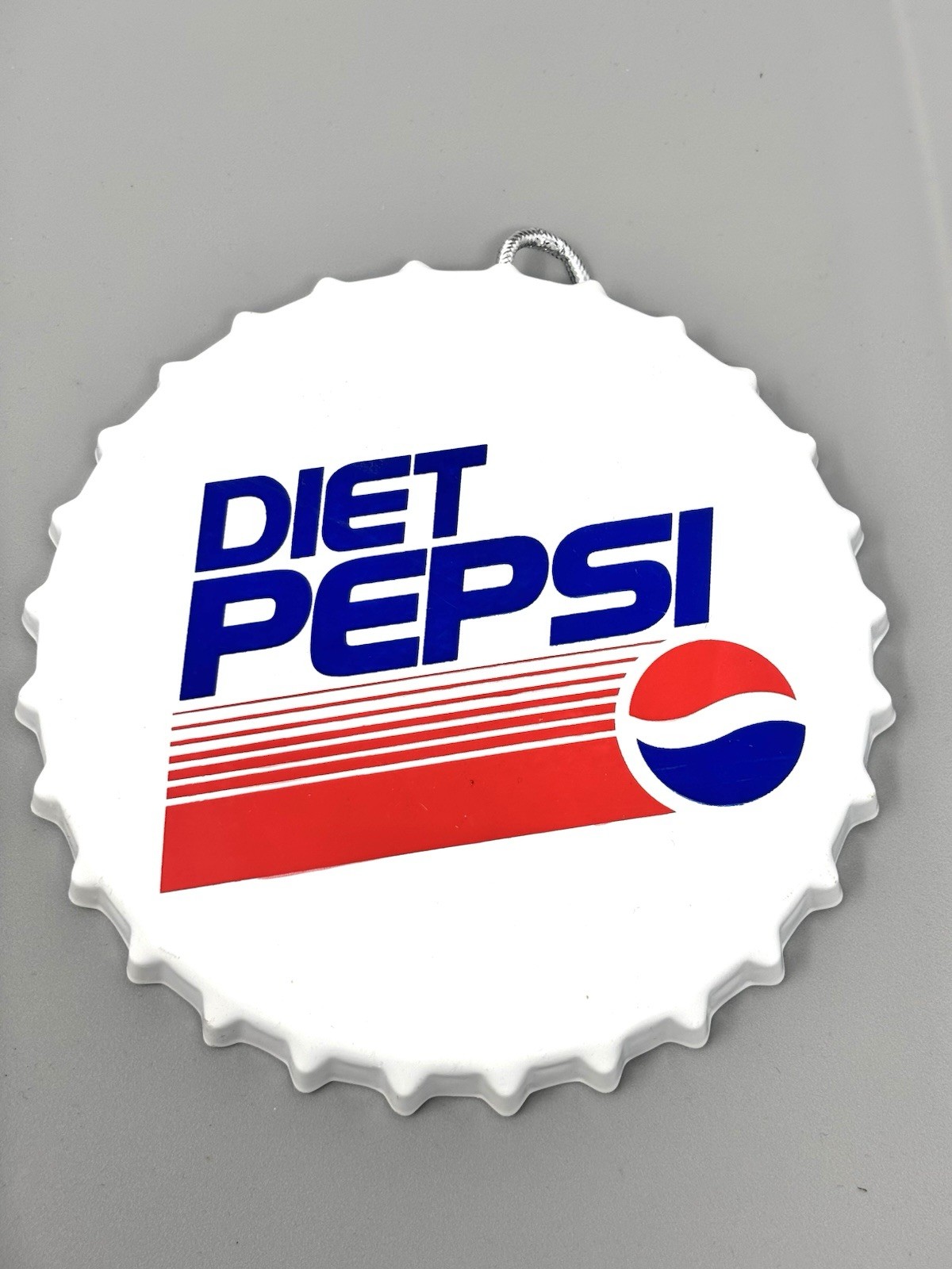 Diet Pepsi RetroMetal BottleCap Christmas Holiday Hanging Ornament 5.25\