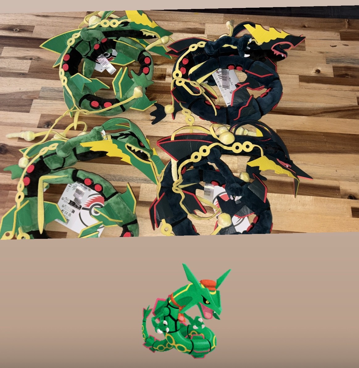Pokemon Center shiny mega rayquaza (green) 