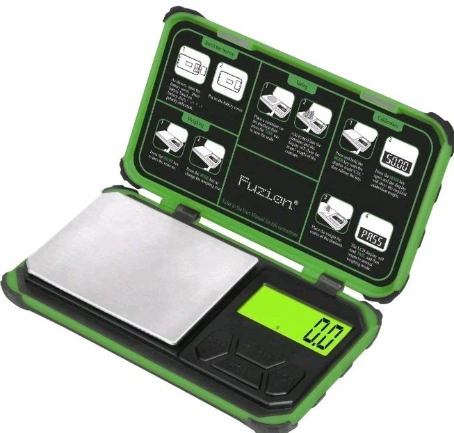 Green Fuzion TRI Gram 200g x 0.01g Digital Pocket 6-Units Scale W/ LCD Backlight