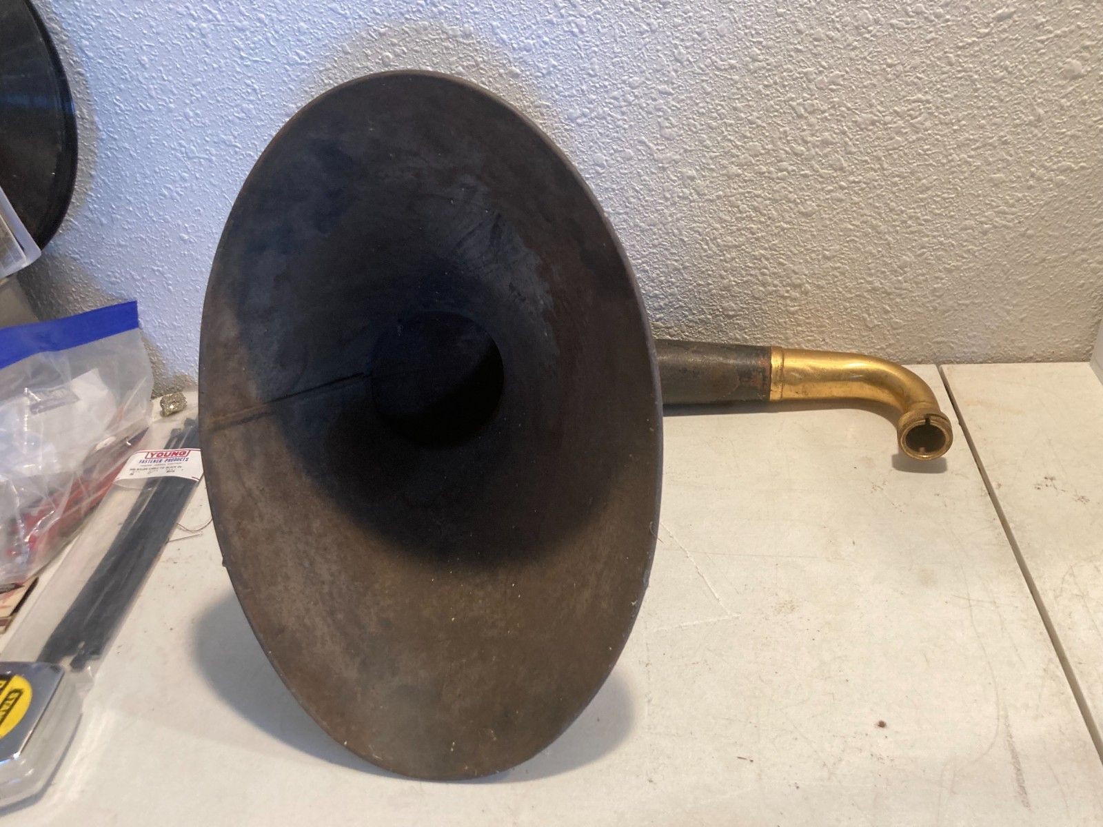 ANTIQUE PRE 1930s EDISON DIAMOND DISC PHONOGRAPH SPEAKER HORN RECORD PLAYER RARE ANTIQUE PRE 1930s EDISON DIAMOND DISC PHONOGRAPH SPEAKER HORN RECORD PLAYER RARE