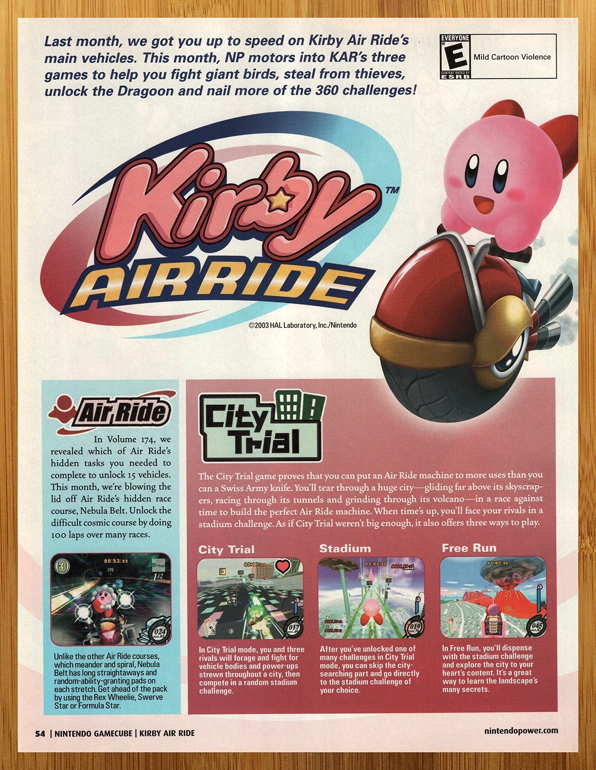 2003 Kirby Air Ride Nintendo Gamecube Print Ad/Poster Official Retro Promo Art