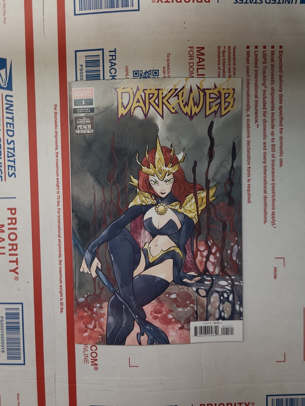 DARK WEB 1 PEACH MOMOKO VARIANT COMIC BOOK Marvel NM- OR BETTER 
