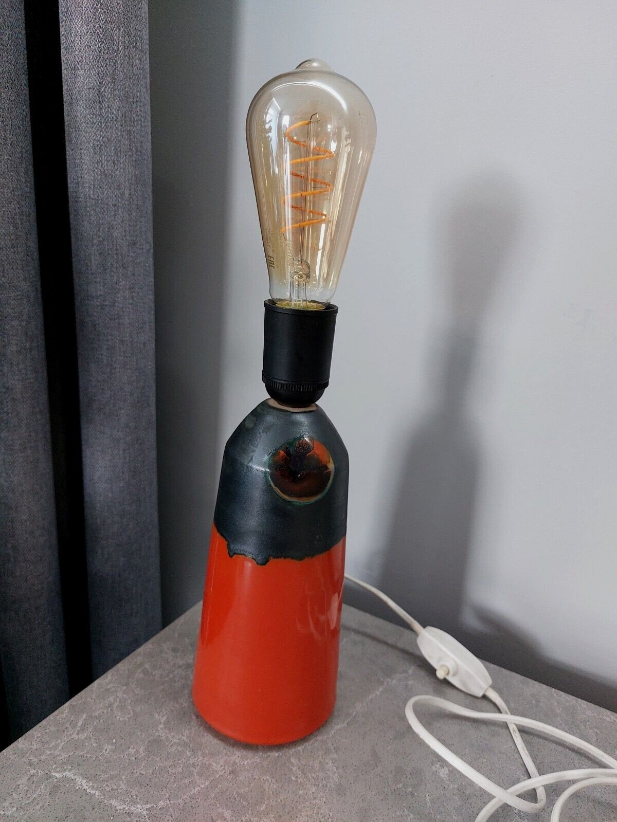 Vintage Ceramic Lamp by Tilgmans Sweden Ceramic Lamp