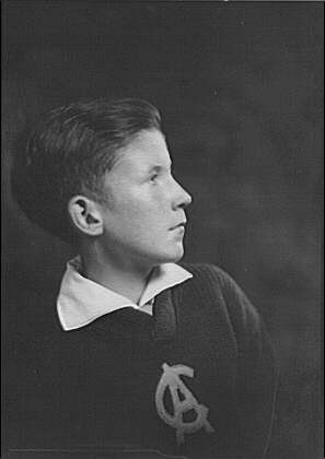 Photo:Ashton Child Portrait 1900s Boy Profile Sweater Monogram