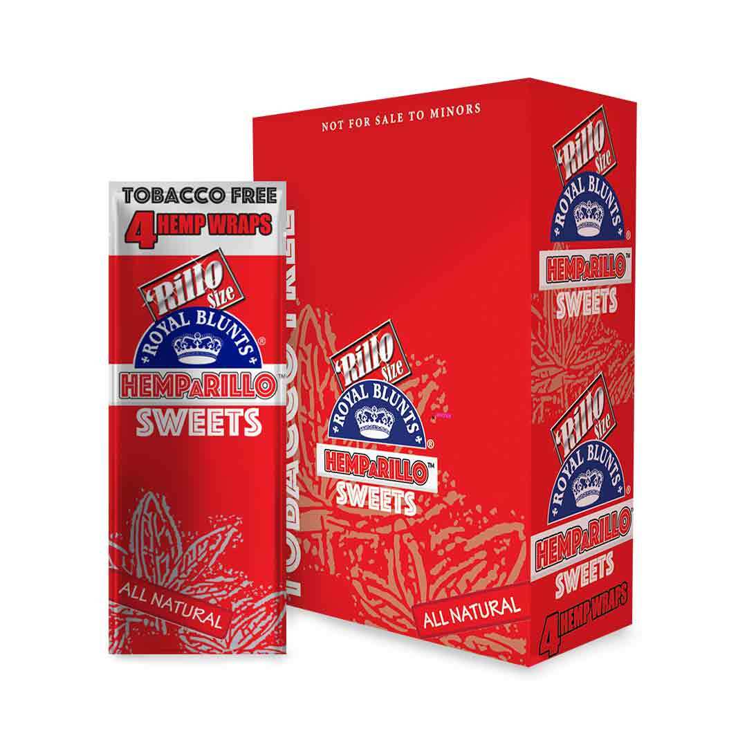 Hemparillo Sweets Rillo Size - Full Box of 15 Pouches (4 Per Pouch)