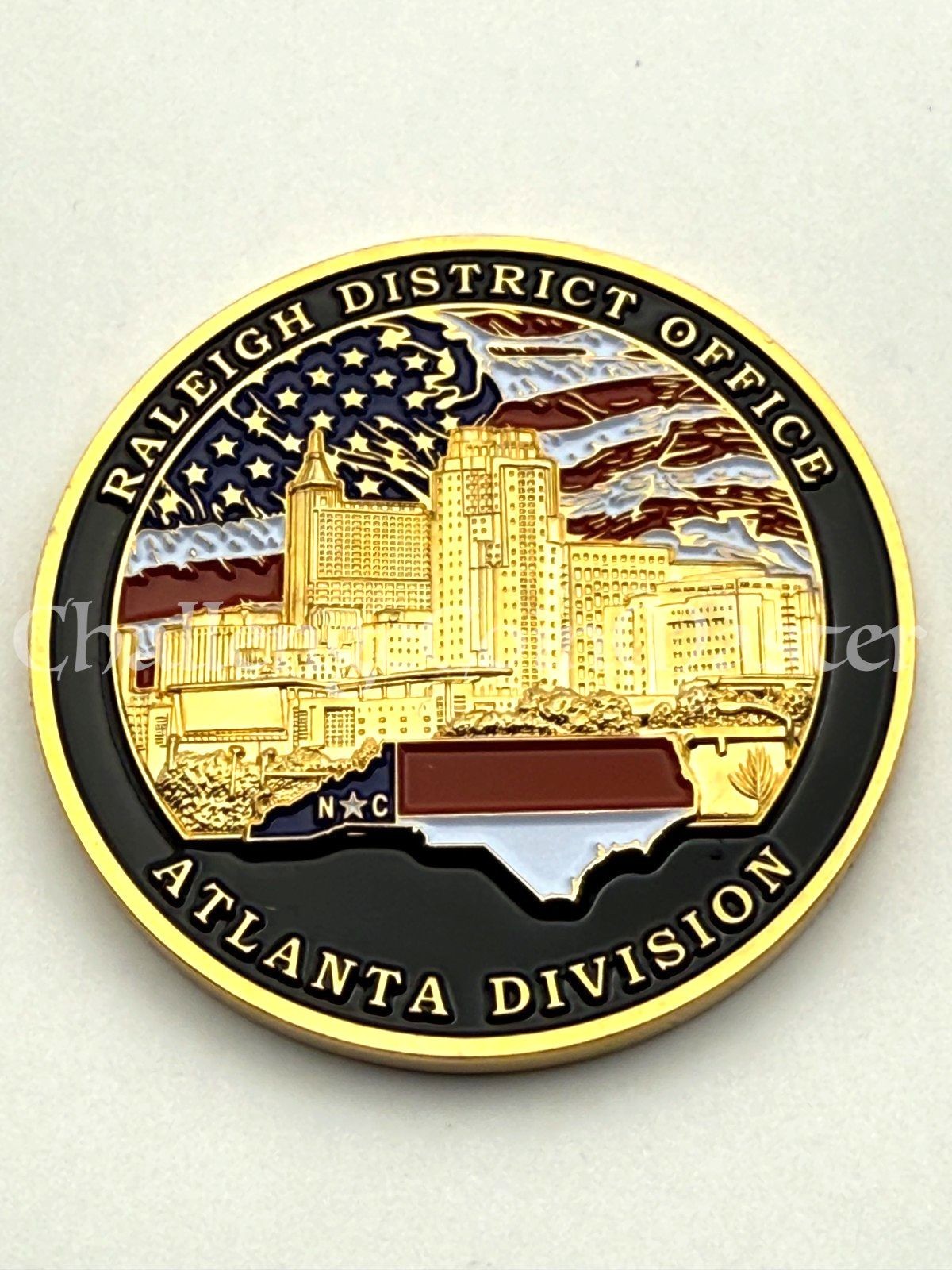 F83 DEA RALEIGH OFFICE ATLANTA DIVISION NARCOTICS FEDERAL POLICE CHALLENGE COIN