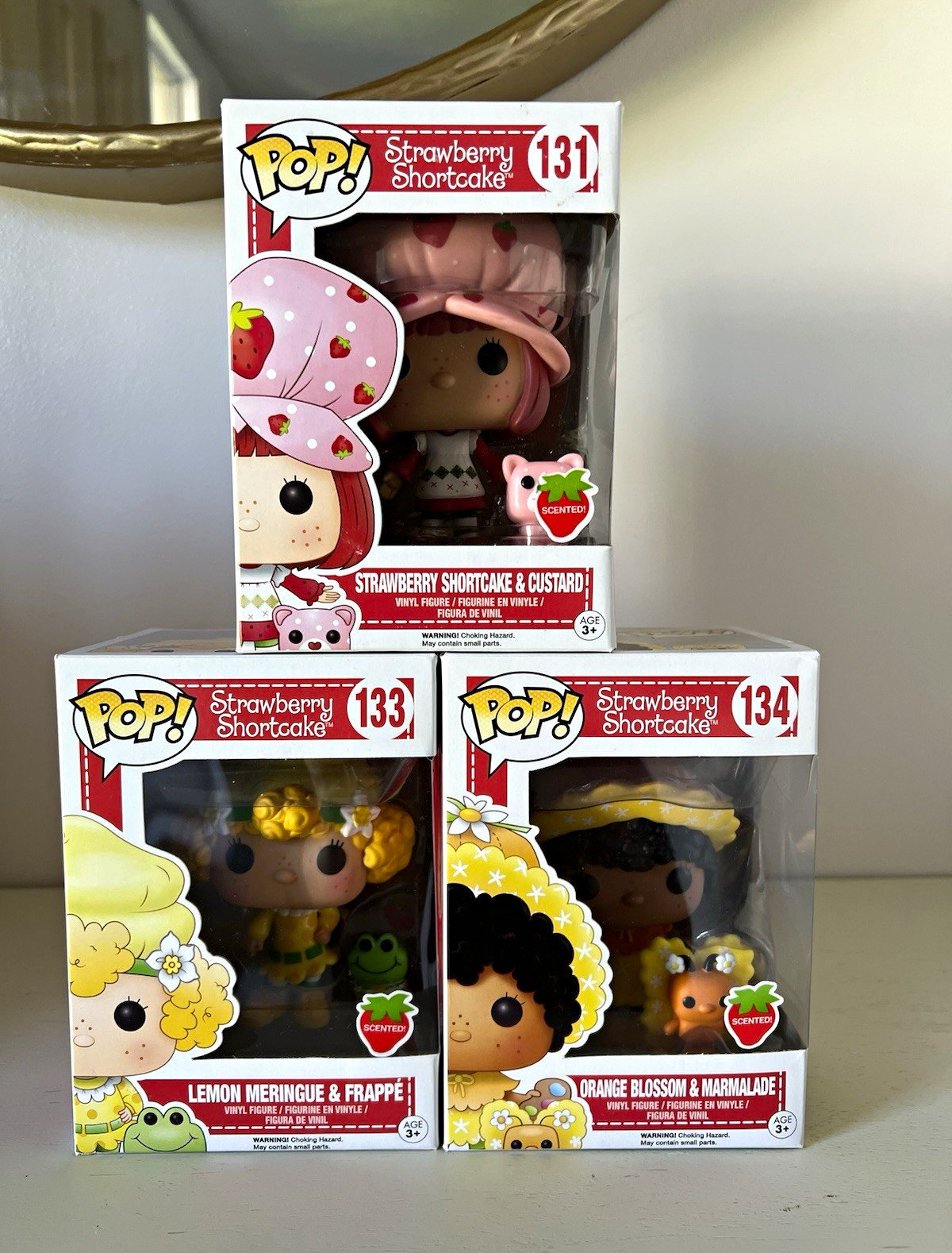 Funko Pop Strawberry Shortcake  131 133 134 Lemon Meringue, Orange Blossom Lot 