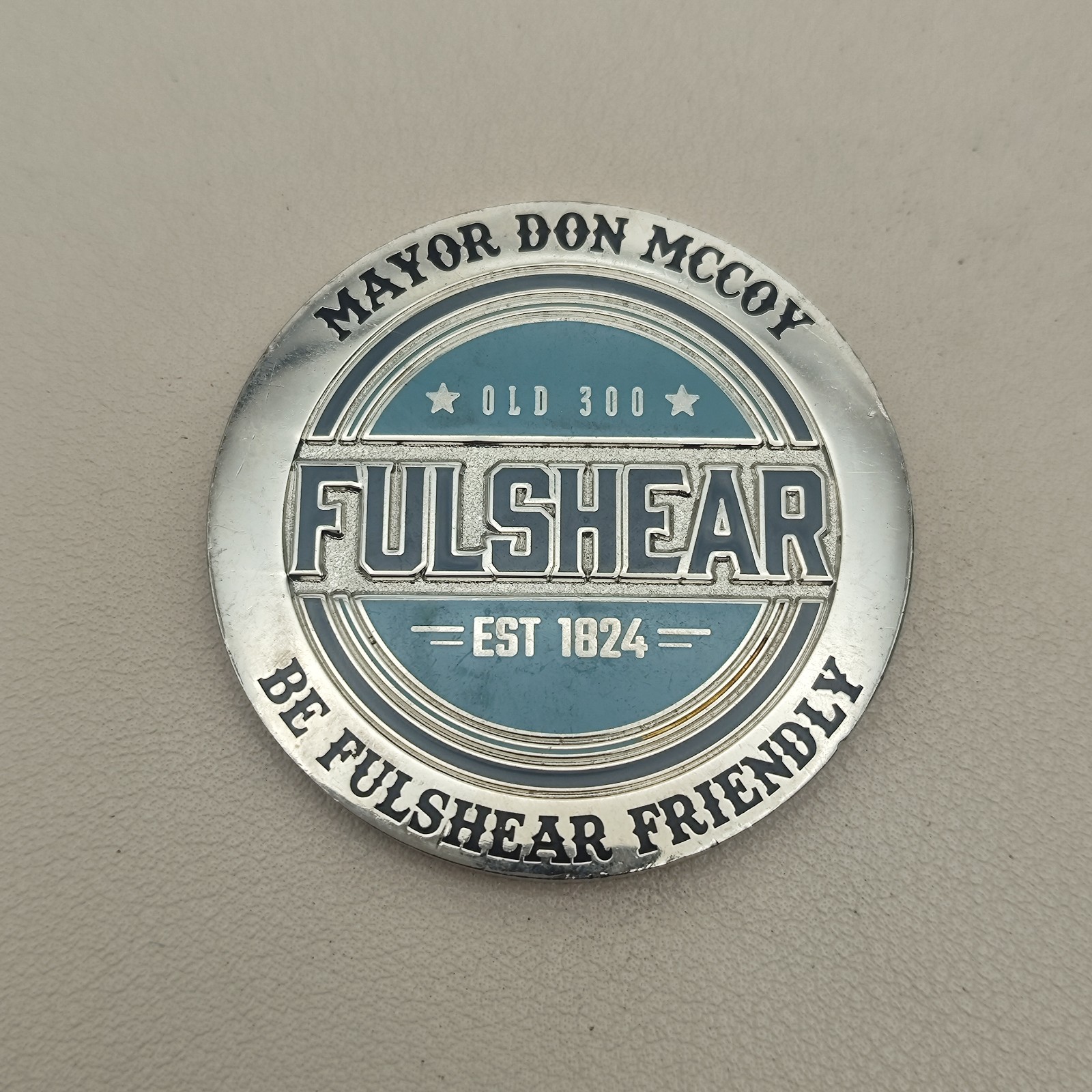 Fuls Heart Exas Mayor Don Mccoy Challenge Coin