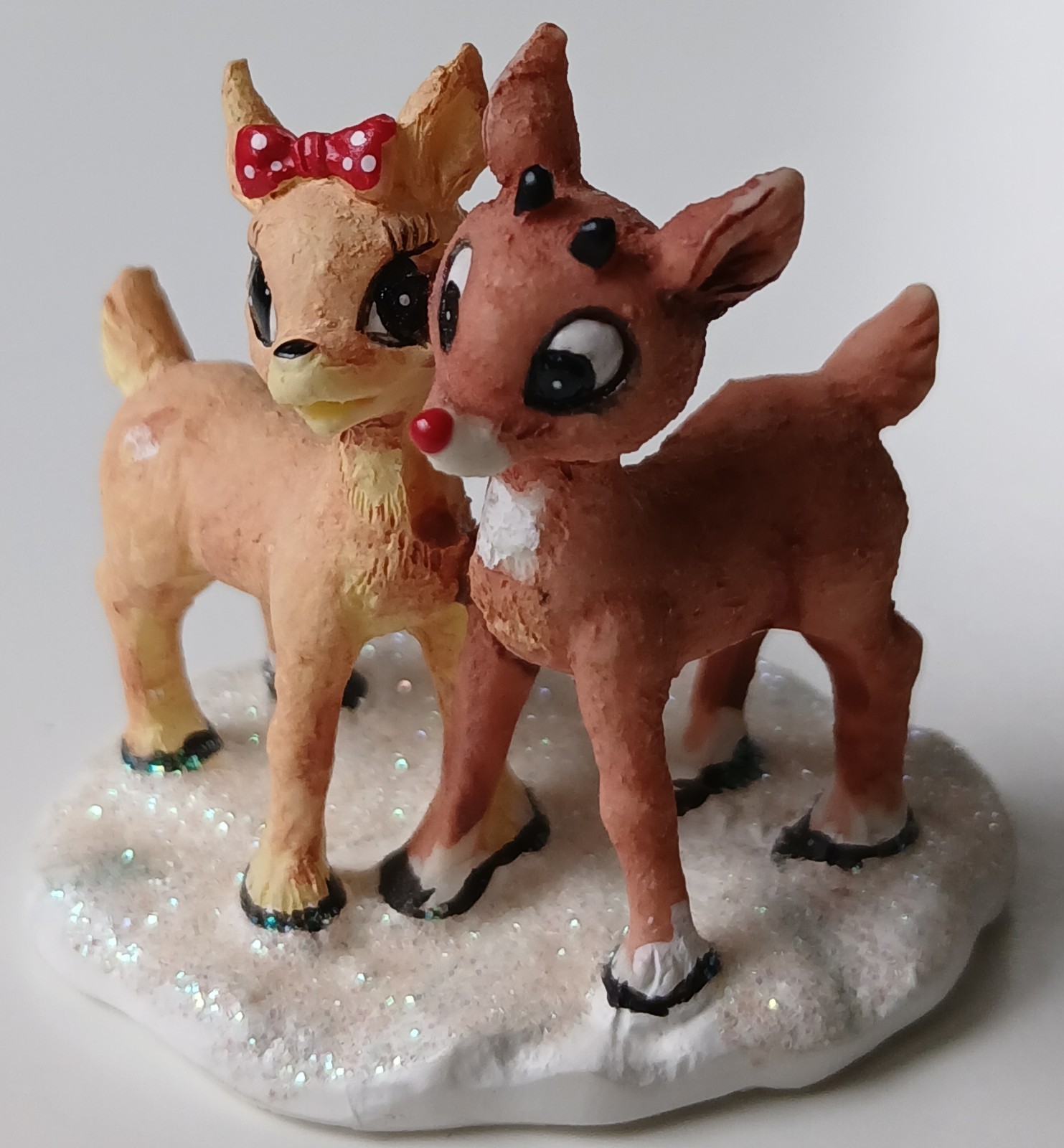 Hawthorne Village Rudolph\'s Christmas Town Rudolph & Clarice Figurine 2003