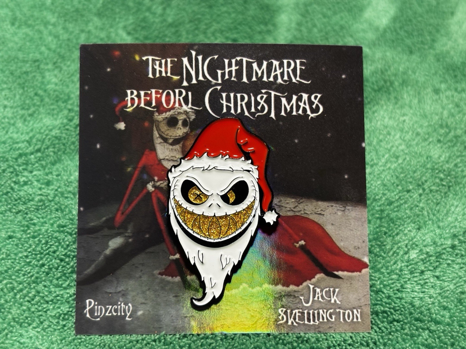Pinzcity Jack Skellington Face Scare Bear Hat Pin The Nightmare Before Christmas