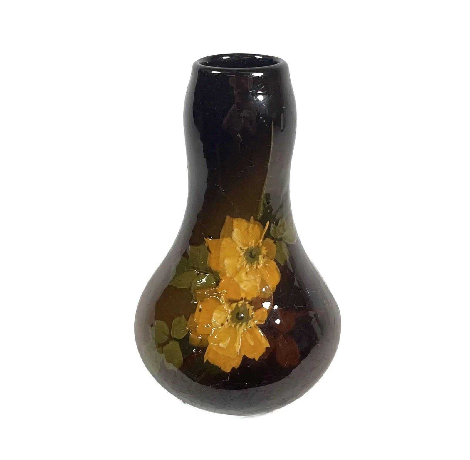 Hester Pillsbury (1858-1951) Roseville Rozane Royal Vase with Daffodils 8 1/2\