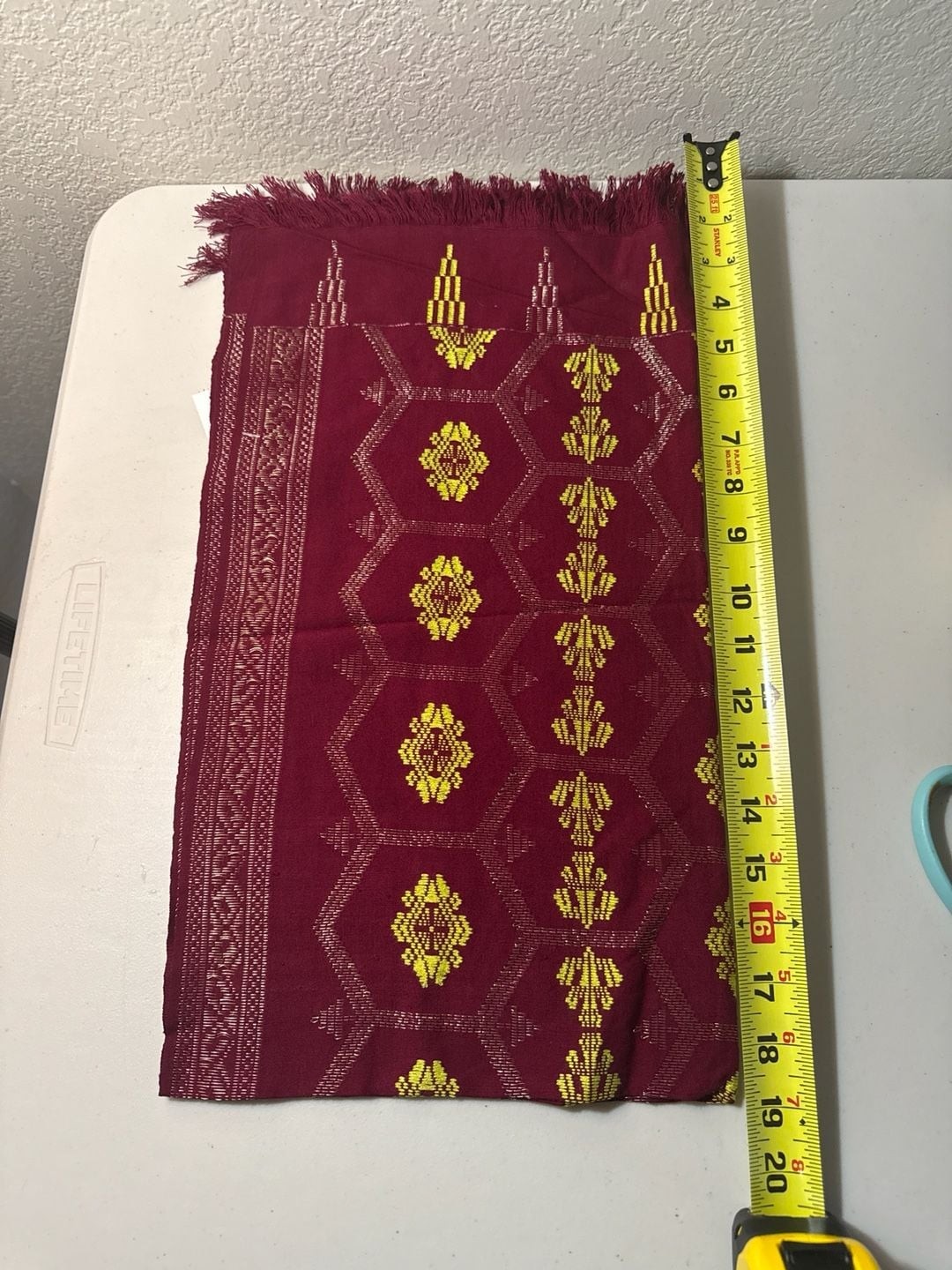 Old Superb Ceremonial Balinese hand woven textile Antique Burgundy